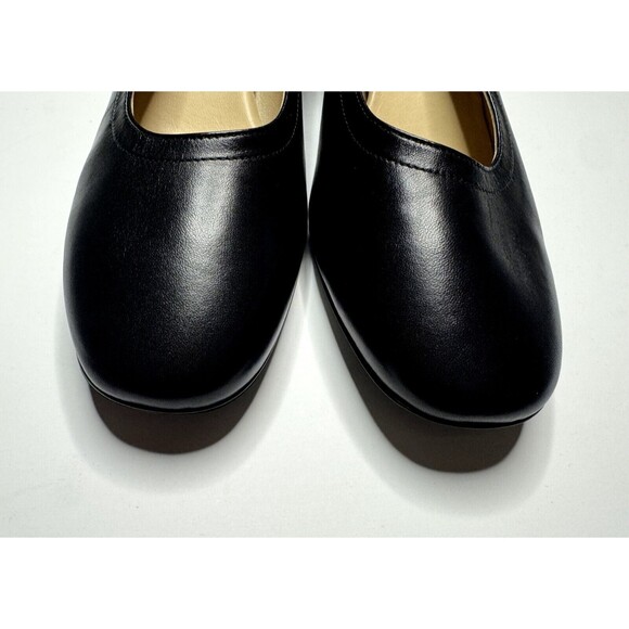 Everlane Size 10 The Day Heel Black Leather Block Round Toe Slip On NWOT - Picture 6 of 13